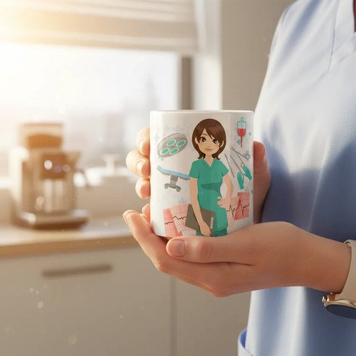 D_713986-MLA107536640624_032026-O.jpg Taza Personalizada De Cirujana 325 Ml 11 Oz
