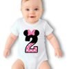 Pañalero Personalizado Con Numero Minnie Mouse