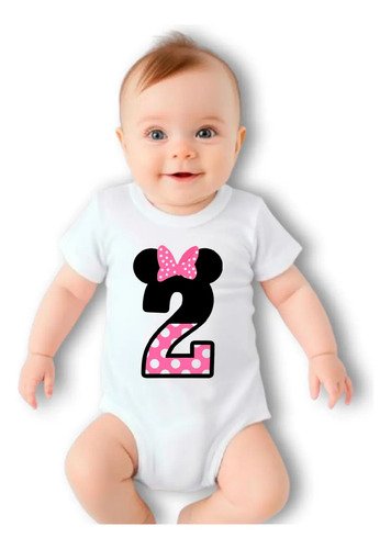 Pañalero Personalizado Con Numero Minnie Mouse