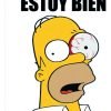 Taza Magica Homero Simson Estoy Bien Ojo Saltón 325 Ml