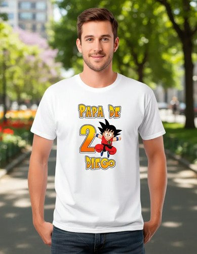 D_719076-MLM91727867452_092025-O.jpg Kit De 3 Playeras De Dragon Ball Cumpleaños Papá Mamá Hijo
