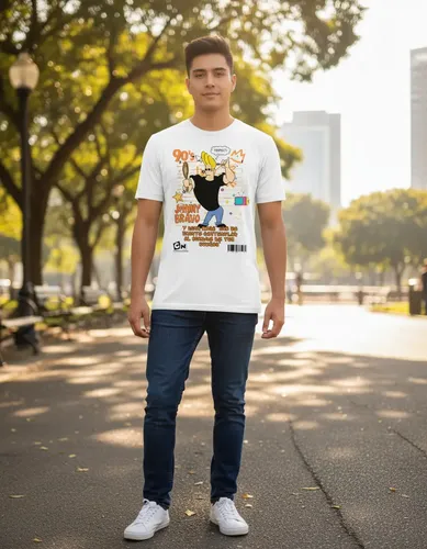 Playera De Johnny Bravo De Los 90s Unisex