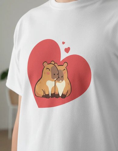D_722965-MLM93673734050_102025-O.jpg Duo De Playeras Para Parejas Capibara