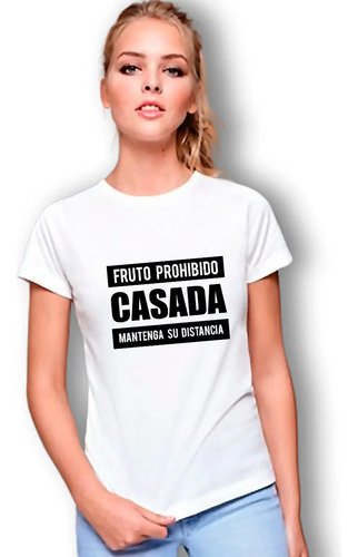Playera Unisex Fruto Prohibido Casado O Casada