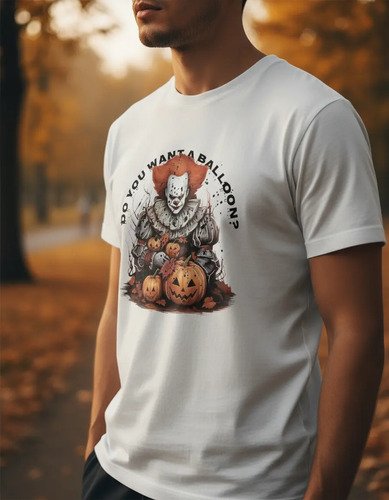 D_725874-MLM95870321235_102025-O.jpg Playera Pennywise It Película Terror Diseño Horror Unisex