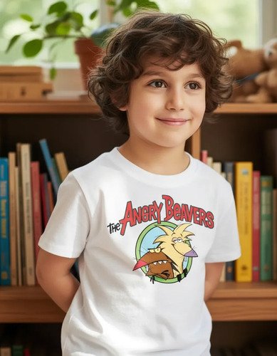 D_730166-MLA106936612396_022026-O.jpg Playera Angry Beavers Castores Cascarrabias Infantil Cartoon