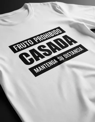 Playera Unisex Fruto Prohibido Casado O Casada