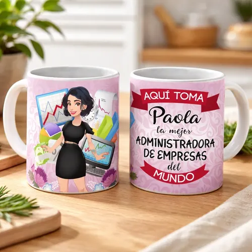 Taza Personalizada Administradora De Empresas 325 Ml 11 Oz