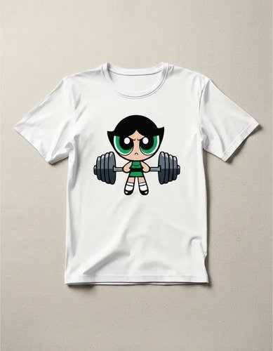 Playera Burbuja Gym Mode Chicas Superpoderosas