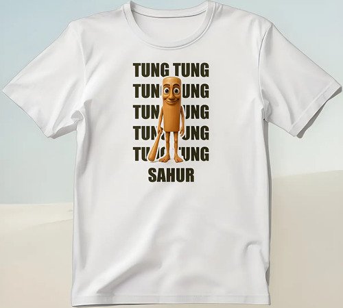 Playera Tung Tung Tung Sahur Infantil