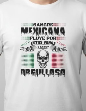 Playera Sangre Mexicana Para Dama O Caballero