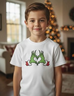 Playera Infantil Grinch Corazon Navidad Playera Infantil Grinch Corazon Navidad
