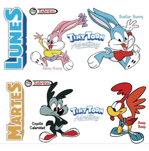 Pack 80 Plantillas Tazas Y Playeras Looney Tunes
