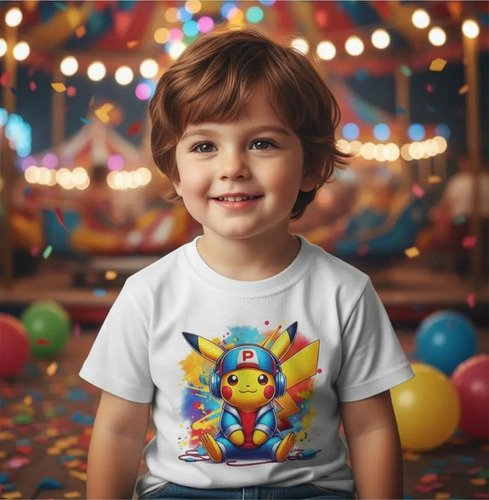 D_738965-MLM94102289351_102025-O.jpg Playera Infantil Pikachu