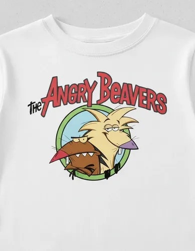 D_739784-MLA106701023802_022026-O.webp Playera Angry Beavers Castores Cascarrabias Infantil Cartoon