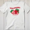 D_739942-MLM86501597304_062025-O.webp Playera Imagen Sublime Strawberry Unisex Adulto Corta