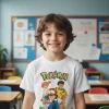 Playera Infantil De Pokemon Ash, Brock Y Misty