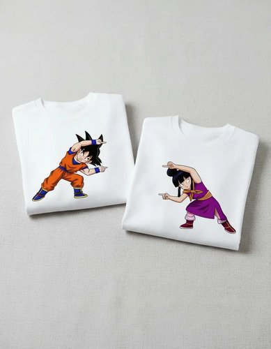 Duo Playeras De Goku Y Milk Unisex San Valentin