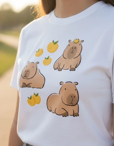 D_748215-MLM93154588721_092025-O.jpg Playera Capibara Con Limones