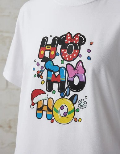 D_748823-MLM94240658380_102025-O.jpg Playera Infantil Minnie Mouse Navidad Ho Ho Ho