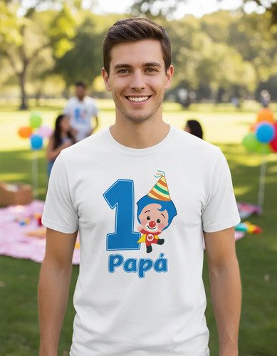 D_750219-MLM93993939021_102025-O.jpg Combo 3 Playeras De Plim Plim Con Gorrito Papa Mama E Hijo
