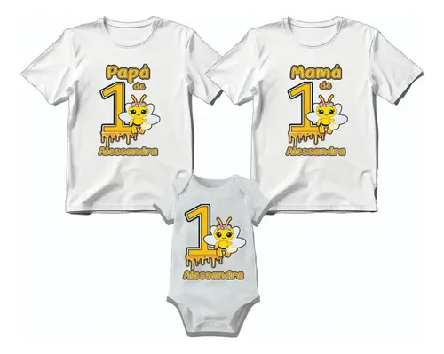 D_752859-MLM83424808304_042025-O.webp Kit De 2 Playeras + 1 Pañalero De Abejita Chiquitita