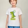 D_756316-MLM90390357345_082025-O.jpg Kit Familiar 3 Playeras + 1 Pañalero Cumpleaños Dinosaurio