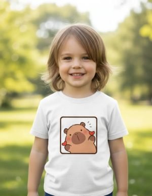 Playera Infantil Capibara Corazones