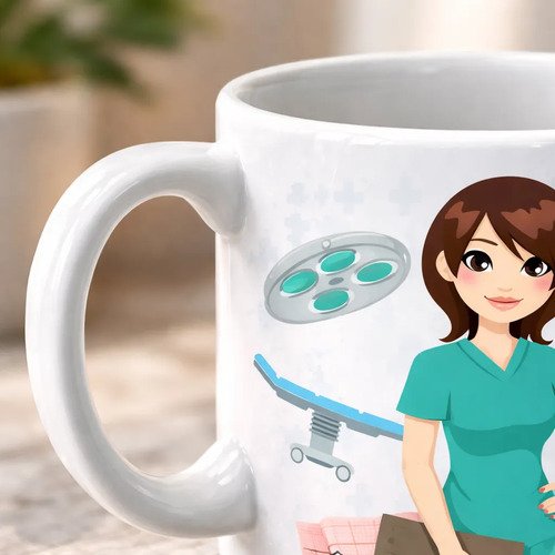 D_764526-MLA108264057825_032026-O.jpg Taza Personalizada De Cirujana 325 Ml 11 Oz