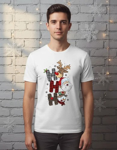 D_764553-MLM94126756968_102025-O.jpg Playera Navidad Ho Ho Ho