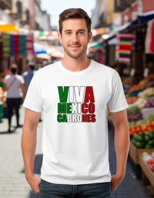 D_764663-MLM94306133536_102025-O.jpg Playera Viva México Unisex Diseño Mexicano Fiestas Patrias
