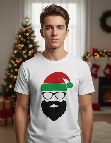 D_766061-MLM98259362447_112025-O.jpg Playera De Navidad Barba Hipster