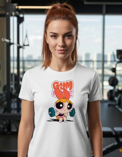 Playeras Chicas Superpoderosas Gym Mode