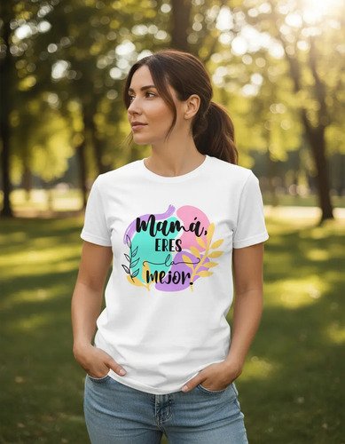 D_775217-MLM94025854894_102025-O.jpg Playera Mamá Eres La Mejor - Dia De Las Madres