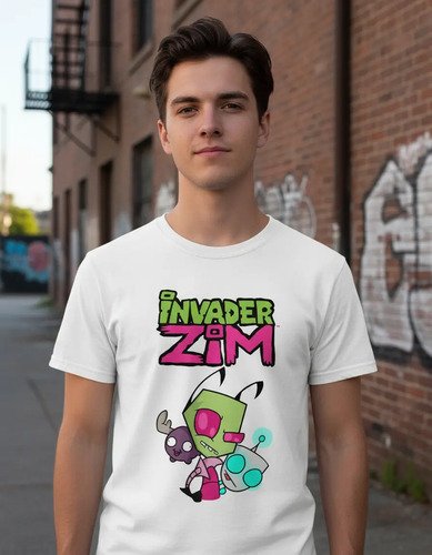 D_775406-MLM94456055784_102025-O.jpg Playera Invasor Zim Unisex Adulto