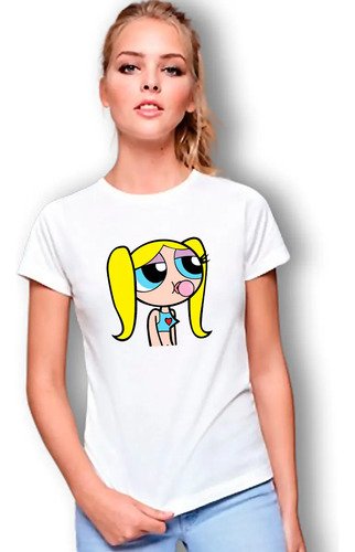 D_778760-MLM83901808393_042025-O.jpg Playera Chicas Super Poderosas Burbuja Cool