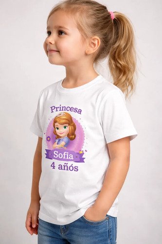 D_782570-MLM107836062995_022026-O.jpg Kit 3 Playeras Personalizadas Princesa Sofia Cumpleaños