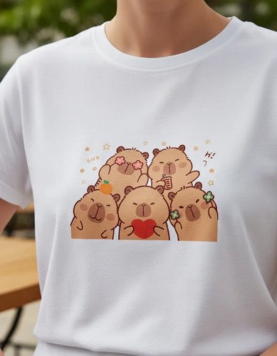 Playera Infantil Capibara Kawaii