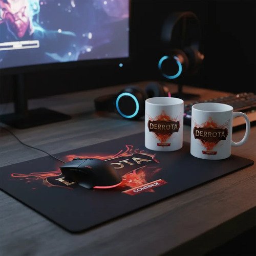 Kit Mouse Pad + Taza Derrota League Of Legends