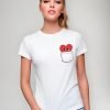 Playera Con Diseño De Corazon En Un Bolsillo