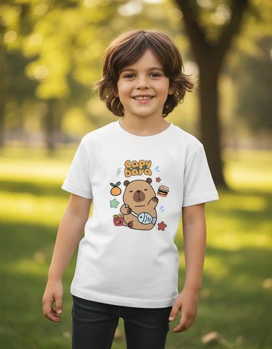 D_794659-MLM95019753595_102025-O.jpg Playera De Capybara Infantil