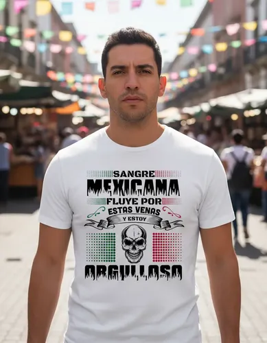 Playera Sangre Mexicana Para Dama O Caballero