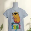 D_796844-MLM85222865006_062025-O.webp Playera Infantil Capibara Para Cumpleaños