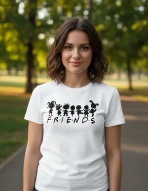 D_802693-MLM94494770255_102025-O.jpg Playera Rugrats Diseño Friends Unisex
