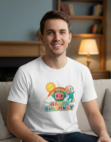 D_803108-MLM94455263362_102025-O.jpg Combo 2 Playeras Unisex + 1 Playera Infantil Cocomelon