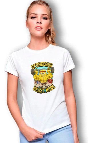 D_803193-MLM85571833056_062025-O.jpg Playera Bob Esponja Gym