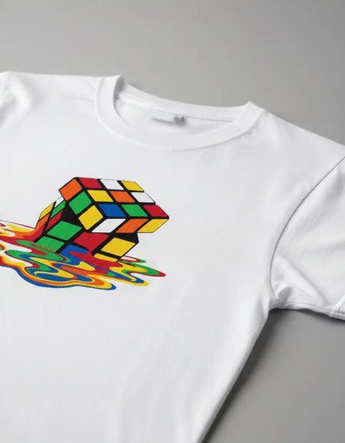 Playera Con Diseño De Cubo Rubik