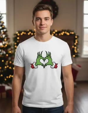 Playera Grinch Corazon Navidad
