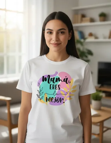 D_806979-MLM94395125403_102025-O.webp Playera Mamá Eres La Mejor - Dia De Las Madres