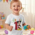 Playera Mickey Mouse Numeros Del 1 Al 10 Cumpleaños Infantil